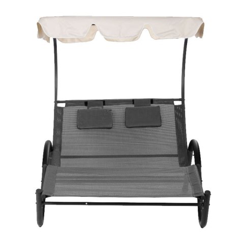 LEŻANKA LEŻAK OGRODOWY Z DASZKIEM HUŚTAWKA HAMAK MULTIGARDEN