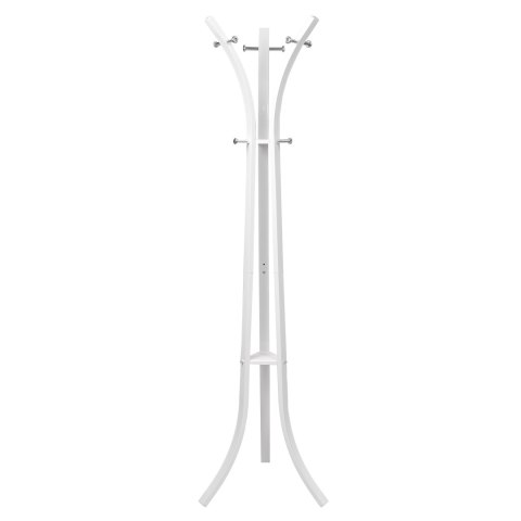 WIESZAK NA UBRANIA ODZIEŻ STOJAK BIAŁY MODERNHOME
