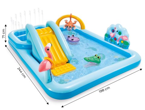 BASEN WODNY PLAC ZABAW BRODZIK DLA DZIECI ZJEŻDŻALNIA INTEX 57161