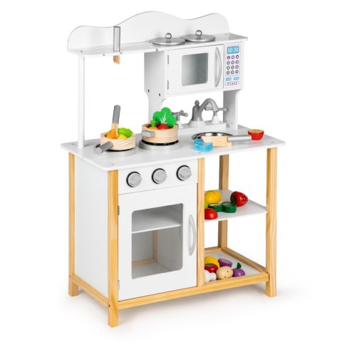 DREWNIANA KUCHNIA DLA DZIECI Z PIEKARNIKIEM + AKCESORIA ECOTOYS
