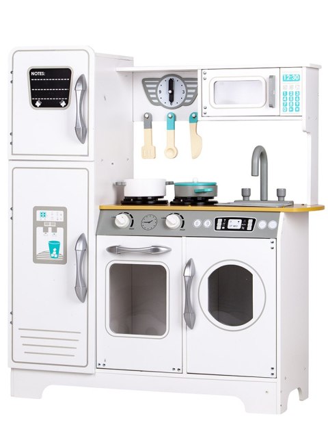 DREWNIANA KUCHNIA Z AKCESORIAMI DLA DZIECI ECOTOYS