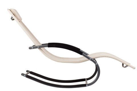 LEŻAK OGRODOWY LEŻANKA FOTEL BUJANY BEŻOWY MULTIGARDEN