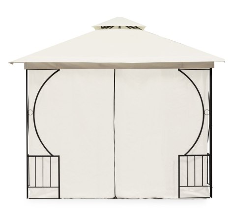 NAMIOT PAWILON OGRODOWY LUX ALTANA 3X3 M Z MOSKITIERĄ I PEŁNYMI ŚCIANKAMI MULTIGARDEN
