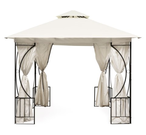 NAMIOT PAWILON OGRODOWY LUX ALTANA 3X3 M Z MOSKITIERĄ I PEŁNYMI ŚCIANKAMI MULTIGARDEN