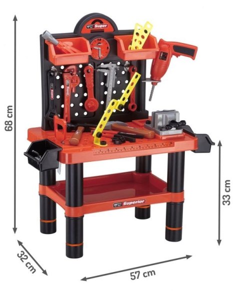 WARSZTAT NARZĘDZIA DLA DZIECI STÓŁ NARZĘDZIOWY "SUPERIOR"