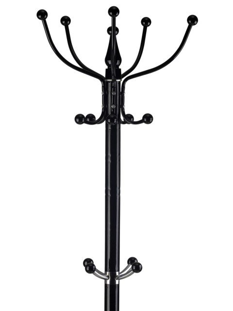 WIESZAK STOJĄCY 14 HACZYKÓW NA UBRANIA METAL CZARNY MODERNHOME