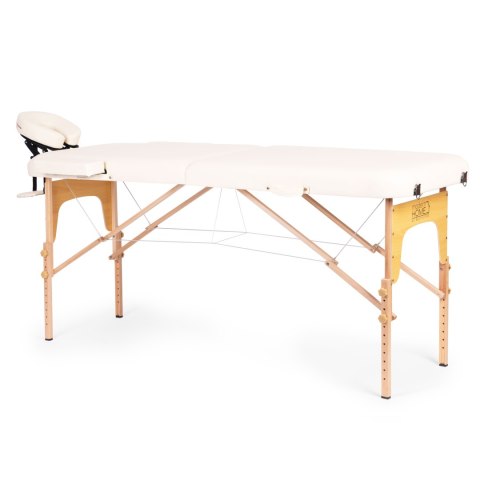 DREWNIANY STÓŁ DO MASAŻU I REHABILITACJI 2-SEGMENTOWY SKŁADANY W WALIZKĘ + TORBA MODERNHOME