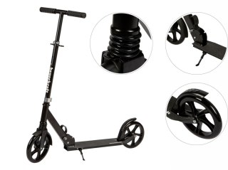 HULAJNOGA MIEJSKA DLA DZIECI I MŁODZIEŻY SKŁADANA REGULACJA WYSOKOŚCI 95-105 CM KOŁA 200 MM