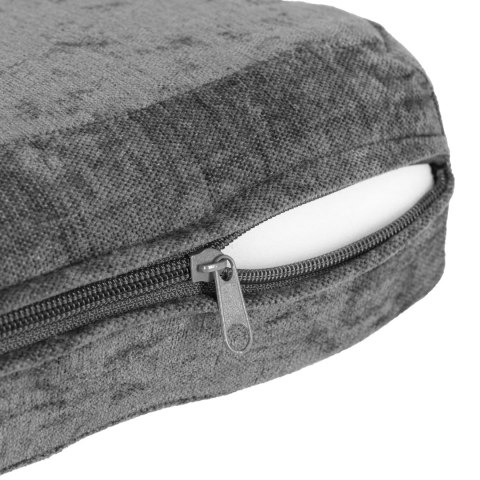 SOFA SKŁADANA MODUŁOWA DLA DZIECI DUŻA 2-OSOBOWA DIY 10 MIĘKKICH PODUCH TKANINA SZENILOWA - SZARA ECOTOYS