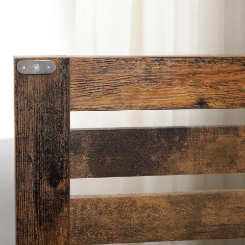 SZAFKA ŁAZIENKOWA POD UMYWALKĘ REGAŁ KOMODA Z REGULOWANĄ PÓŁKĄ RUSTYKALNY BRĄZ