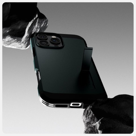 Etui case na iPhone 16 Pro z podstawką Tough Armor MagSafe - zielone
