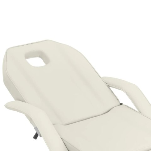 Fotel kosmetyczny do tatuażu masażu spa CAPUA - kremowy