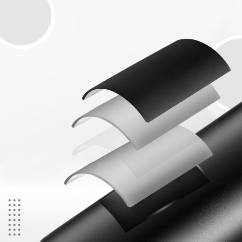 Butelka bidon termiczny rowerowy na napoje 620ml stalowy - czarny