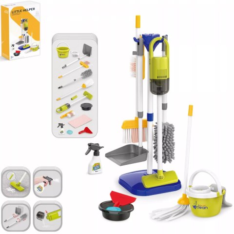Duży Zestaw do Sprzątania dla Dzieci Odkurzacz Elektroniczny Akcesoria Mop
