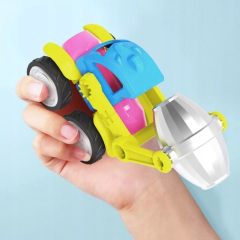 Klocki Magnetyczne Pojazdy Budowlane Drogowe Komplet Zestaw 6 pojazdów