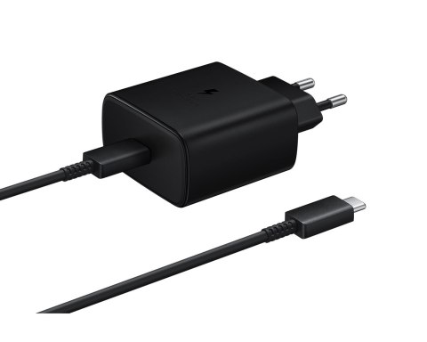 Ładowarka sieciowa Samsung EP-TA845EWE z kablem USB-C 45W 1.8m - czarna