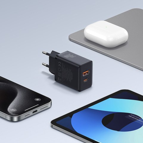 Ładowarka sieciowa USB-C USB-A Cube Pro 30W - czarna