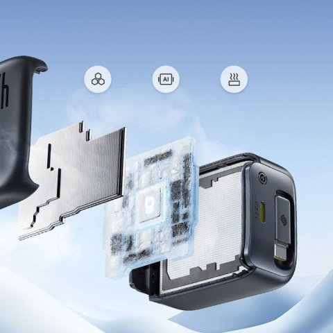 Ładowarka sieciowa USB-C ze zwijanym kablem USB-C EnerCore CJ11 45W - czarna