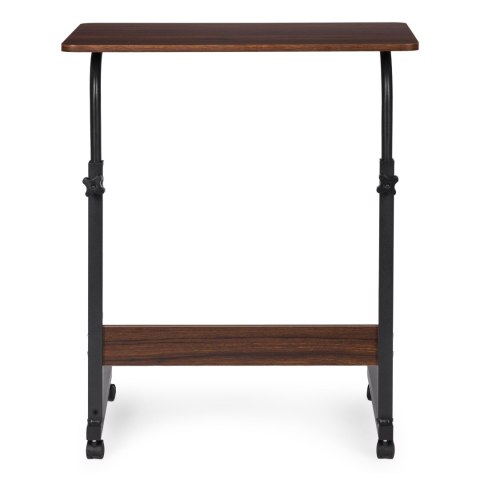 Mobilny stolik pod laptopa biurko dostawiane do fotela kanapy ciemny orzech ModernHome