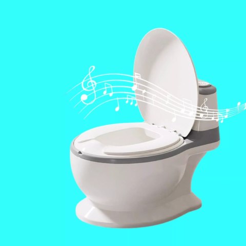 Nocnik toaleta dla Dzieci WC miękkie siedzisko wuciągany wkład dźwięki