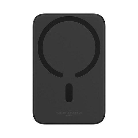 Powerbank indukcyjny 6000mAh 20W z kablem USB-C Magnetic Mini Air - czarny