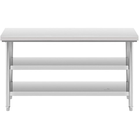 Stół blat roboczy stalowy nierdzewny z 2 półkami 150x70cm
