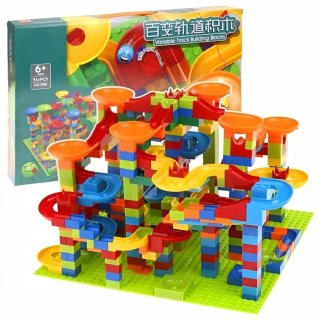 Tor Kulkowy Kulodrom Duży Labirynt Wyścigi Kulek 514 el. klocki