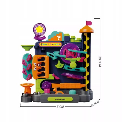 Tor Kulkowy Montessori Gra Zręcznościowa Labirynt 3D 16 Poziomów dla Dzieci