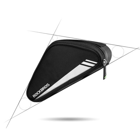 Torba rowerowa na narzędzia pompkę mocowana na ramę 0.7l - czarna