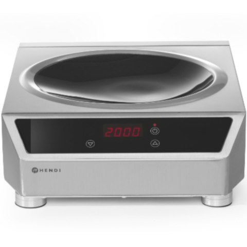 Wok indukcyjny 3500W z patelnią indukcyjną Profi Line - Hendi 239681