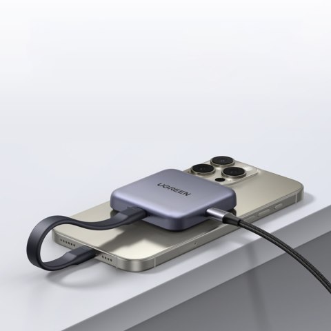 Czytnik kart pamięci z ładowarką magnetyczny 3w1 100W PD - szary