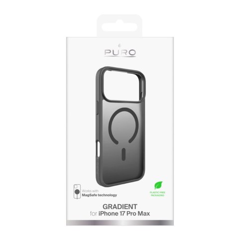 Etui case pokrowiec na iPhone 17 Pro Max TPU Gradient MagSafe - szare