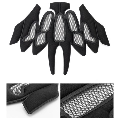 Kask rowerowy dziecięcy z odpinaną szczęką rozmiar M 54-57cm - niebieski