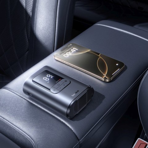 Kompresor bezprzewodowy 3 końcówki 150PSI 26 l/min 82W - czarny