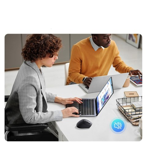 Myszka bezprzewodowa optyczna 5 przycisków rolka 5000 DPI - czarna