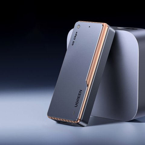 Obudowa na dysk M.2 NVMe SSD z chłodzeniem aktywnym USB4 40Gb/s - szara