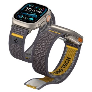Pasek materiałowy na zegarek Apple Watch 44 / 45 / 46 / 49 mm Athlex Air - szary