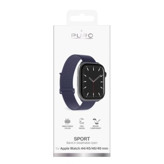 Pasek nylonowy na Apple Watch 44/45/46/49mm Sport - granatowy