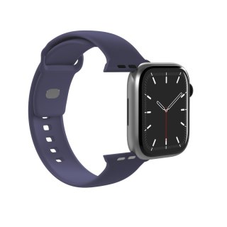 Pasek silikonowy na Apple Watch 44/45/46/49mm Icon - granatowy