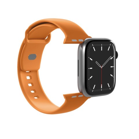 Pasek silikonowy na Apple Watch 44/45/46/49mm Icon - pomarańczowy