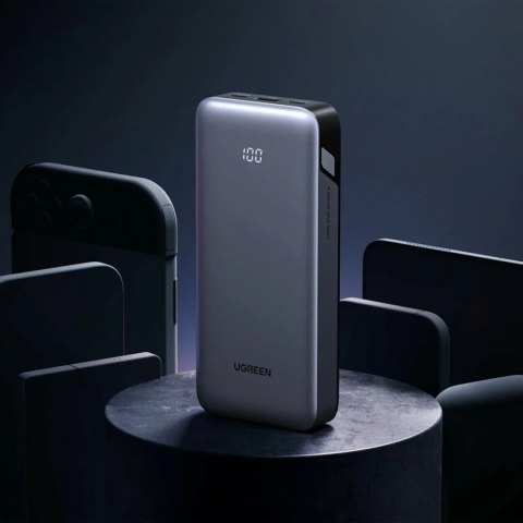 Powerbank 10000mAh USB-A USB-C Nexode 30W - szary