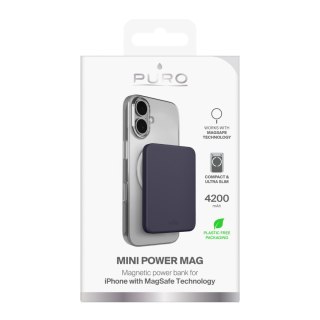 Powerbank magnetyczny ultracienki 4200mAh USB-C MagSafe - szary