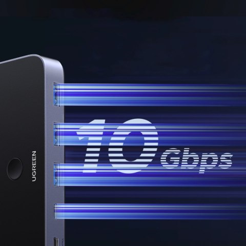 Przełącznik switch USB-C USB-A 10Gb/s - szary