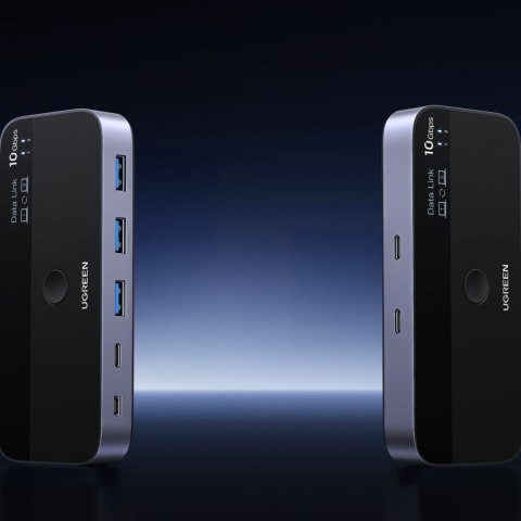 Przełącznik switch USB-C USB-A 10Gb/s - szary