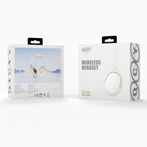 Słuchawki bezprzewodowe nauszne H2 Pro ENC Bluetooth - białe