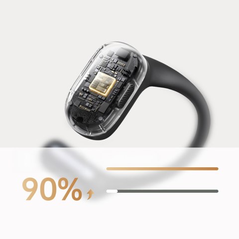 Słuchawki bezprzewodowe sportowe FitBuds OWS IPX5 - czarne