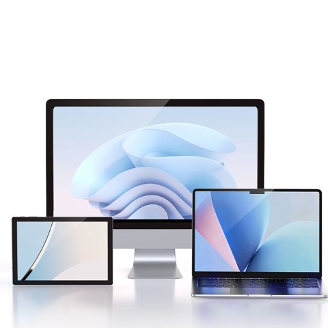 Switch przełącznik DisplayPort USB-C do USB-C - szary