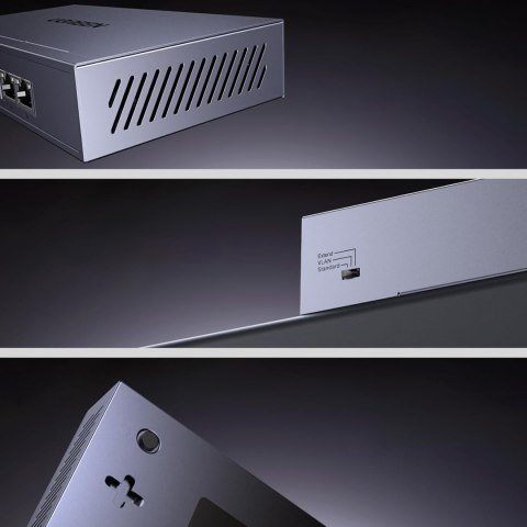 Switch przełącznik sieciowy Ethernet 6-Portowy 1Gb/s z PoE - szary