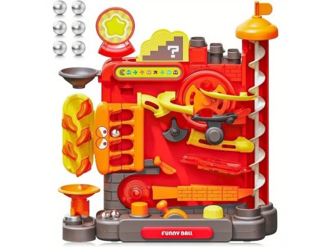 Kulkowy Tor Przeszkód Zjeżdżalnia Zjazd Dla Kulek Kulodrom Zabawka interaktywna