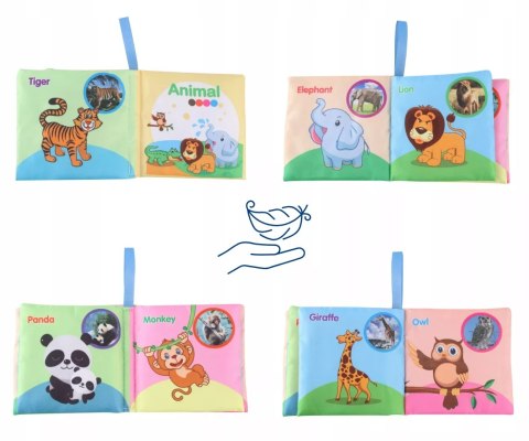 Mata edukacyjna sensoryczna interaktywna Liść z pałąkami i zabawkami 0+